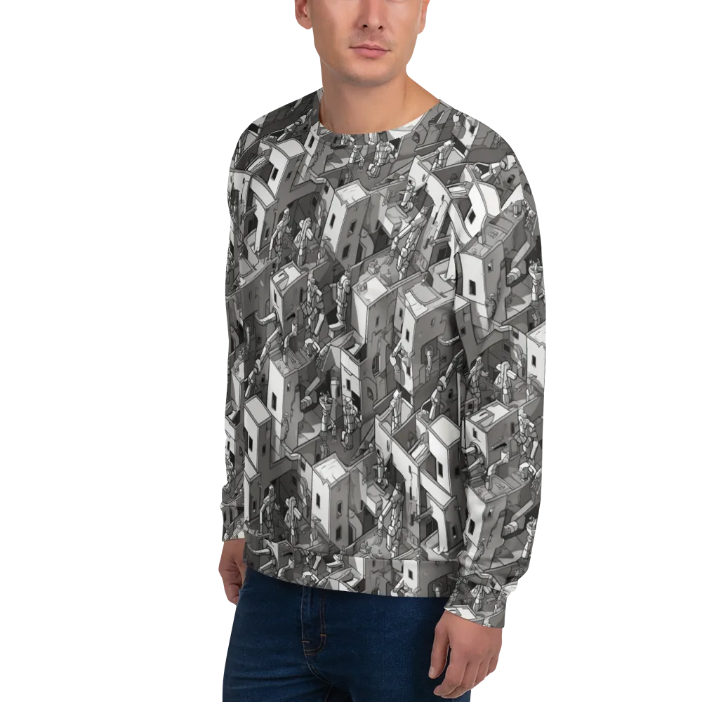 Robot Quarter on Sweatshirt — Left Front