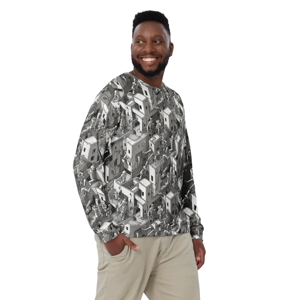 Robot Quarter on Sweatshirt — Front