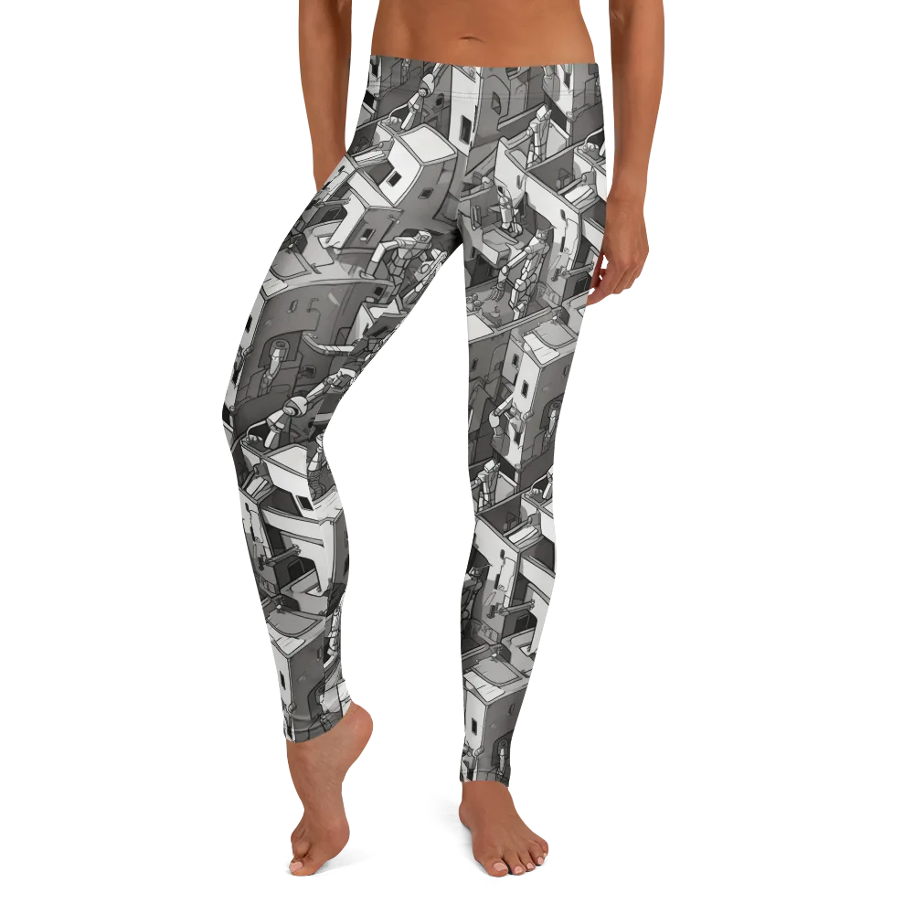 Robot Quarter on Leggings — Front