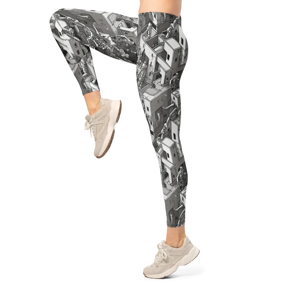 Robot Quarter on Leggings — Left
