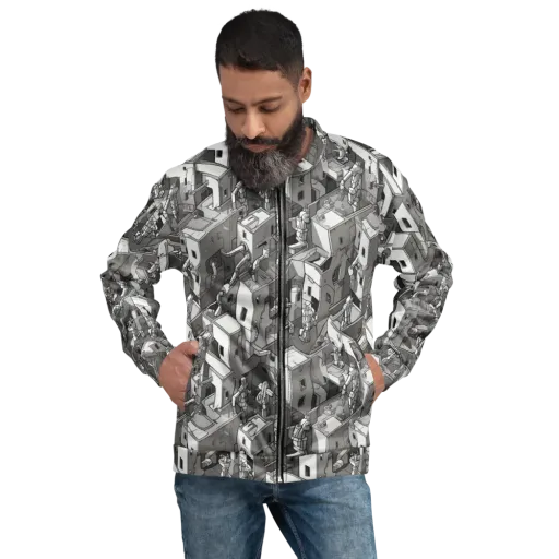 Robot Quarter on a Bomber Jacket
