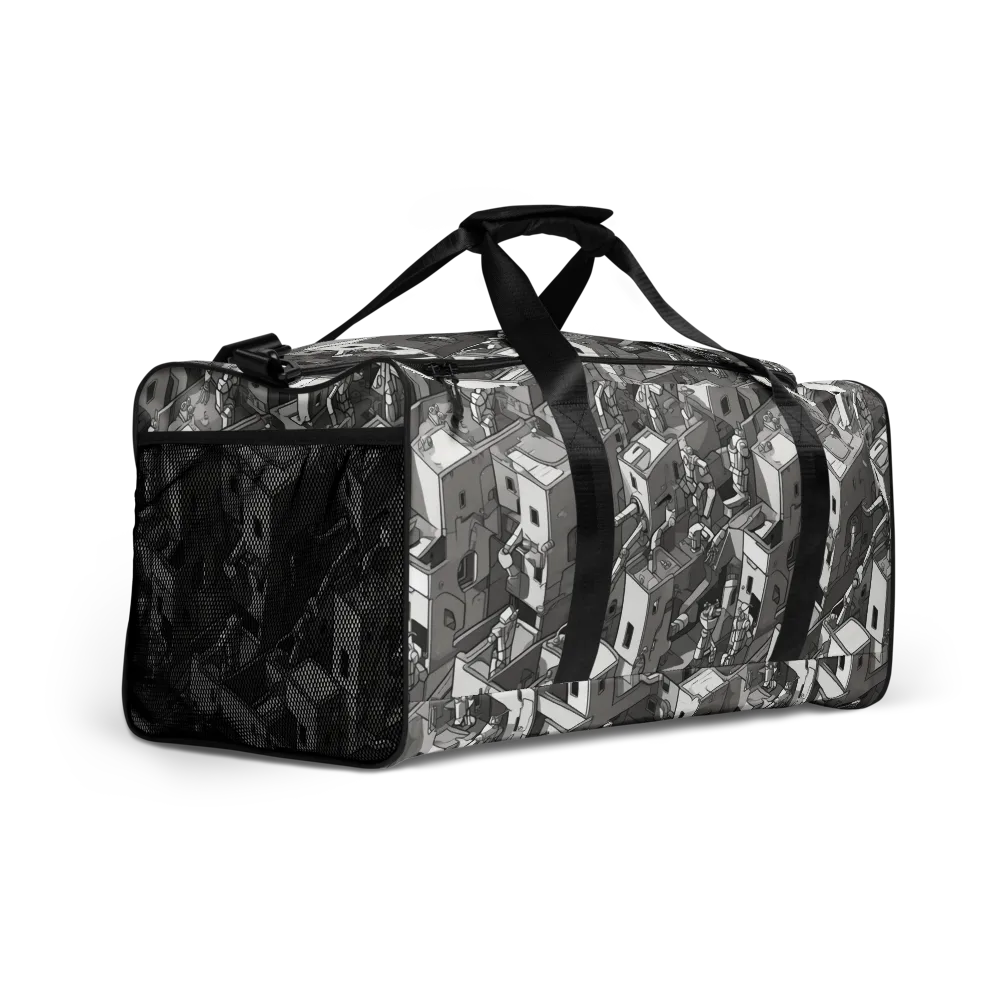 Robot Quarter on Duffle Bag — Right Front