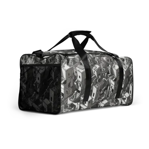 Robot Quarter on a Duffle Bag