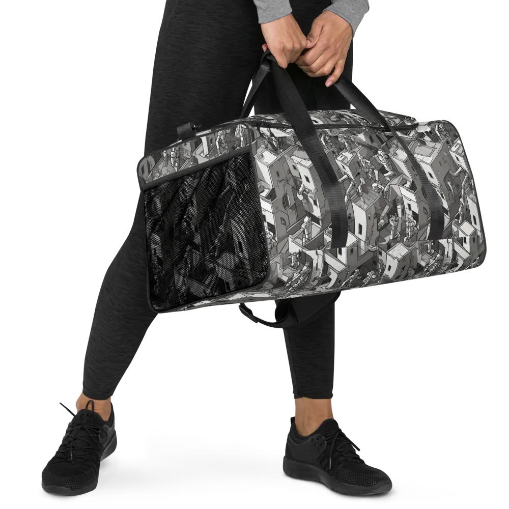 Robot Quarter on Duffle Bag — Right Front