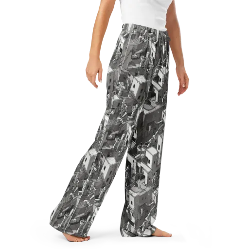 Robot Quarter on a Women's Pajama Pants