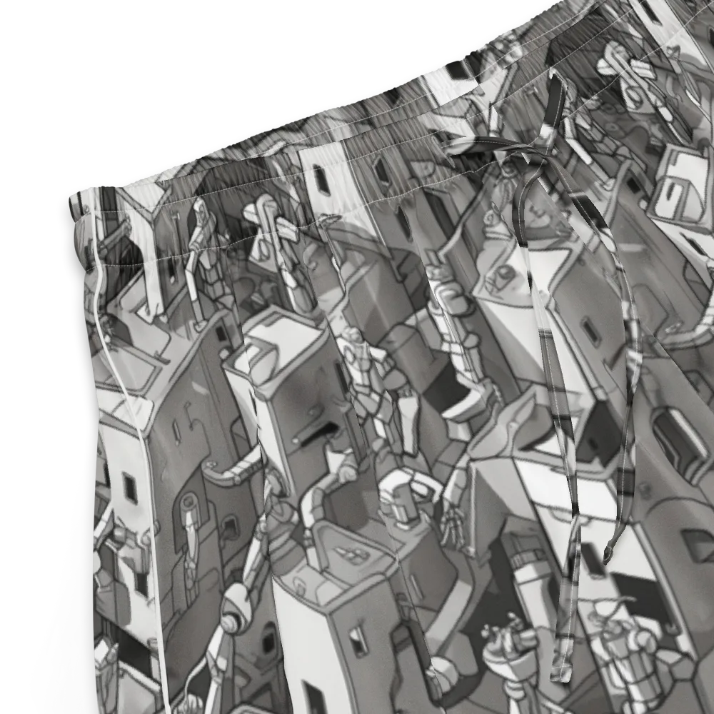 Robot Quarter on Women's Pajama Shorts — Product details