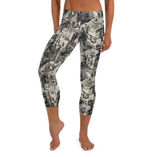 Chrome Automata on a Capri Leggings