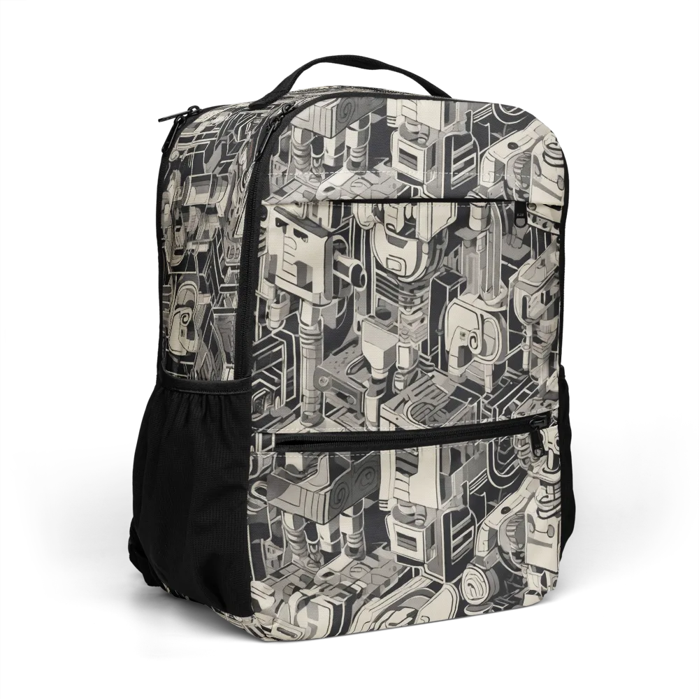 Chrome Automata on Utility Backpack — Right Front