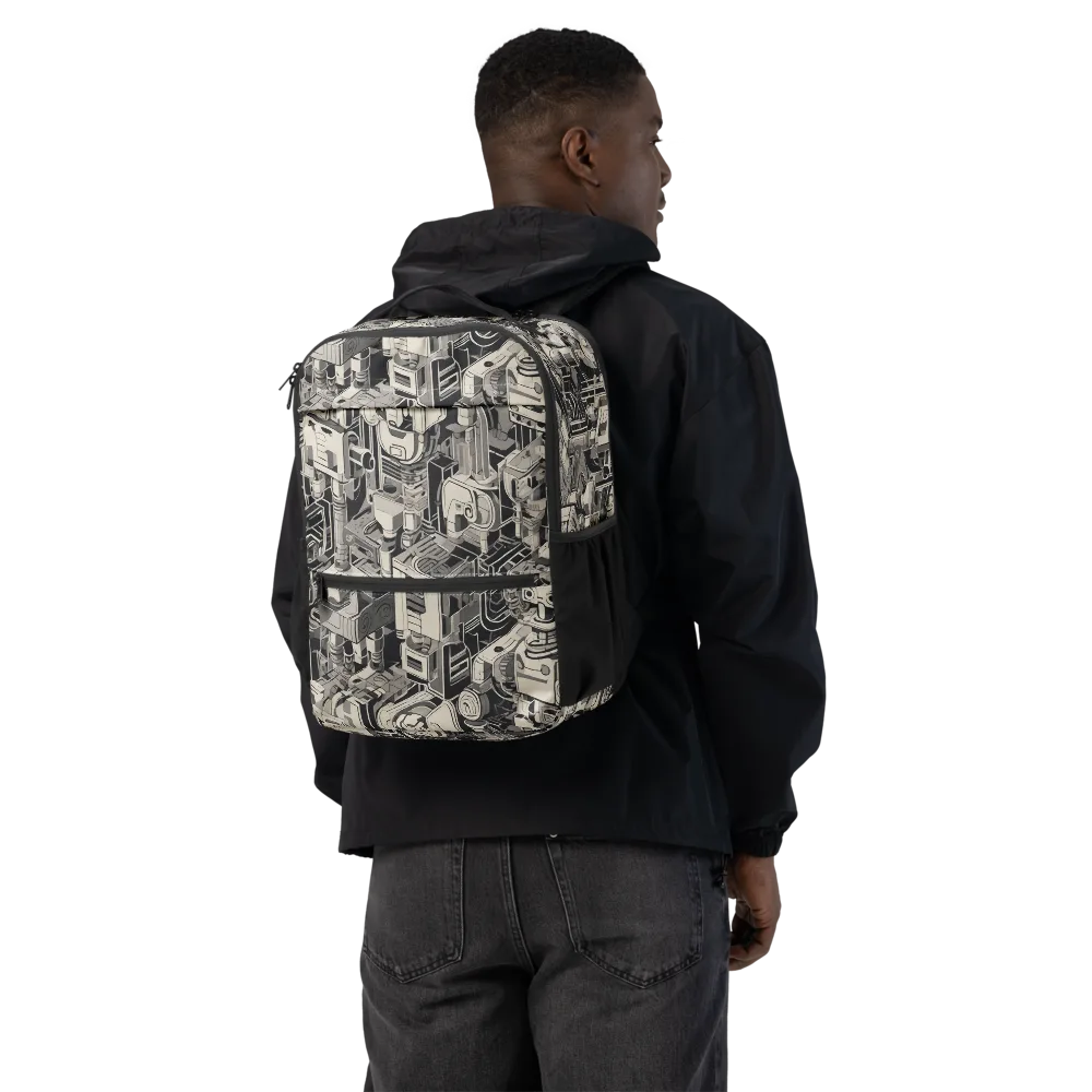 Chrome Automata on Utility Backpack — Back