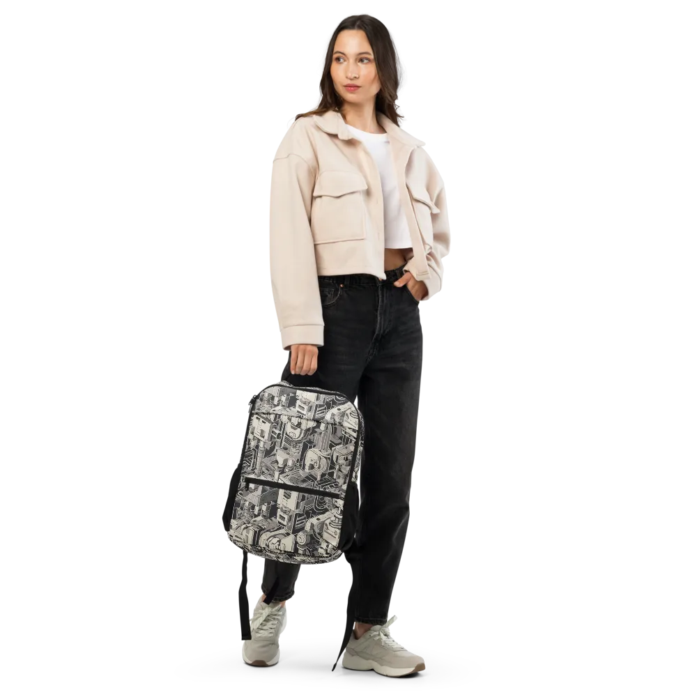 Chrome Automata on Utility Backpack — Front