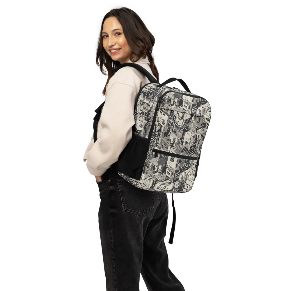 Chrome Automata on Utility Backpack — Back
