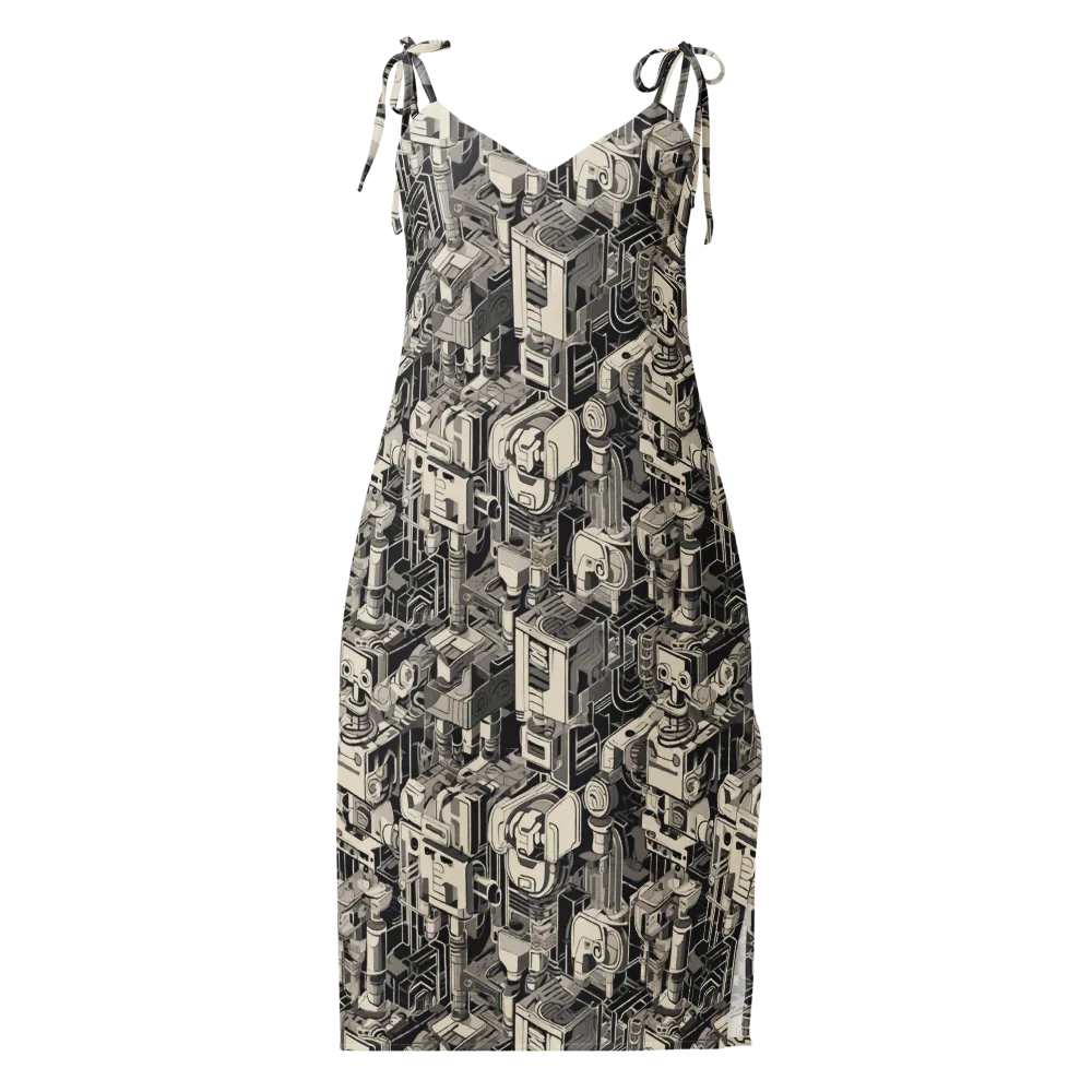 Chrome Automata on Slip Dress — Front