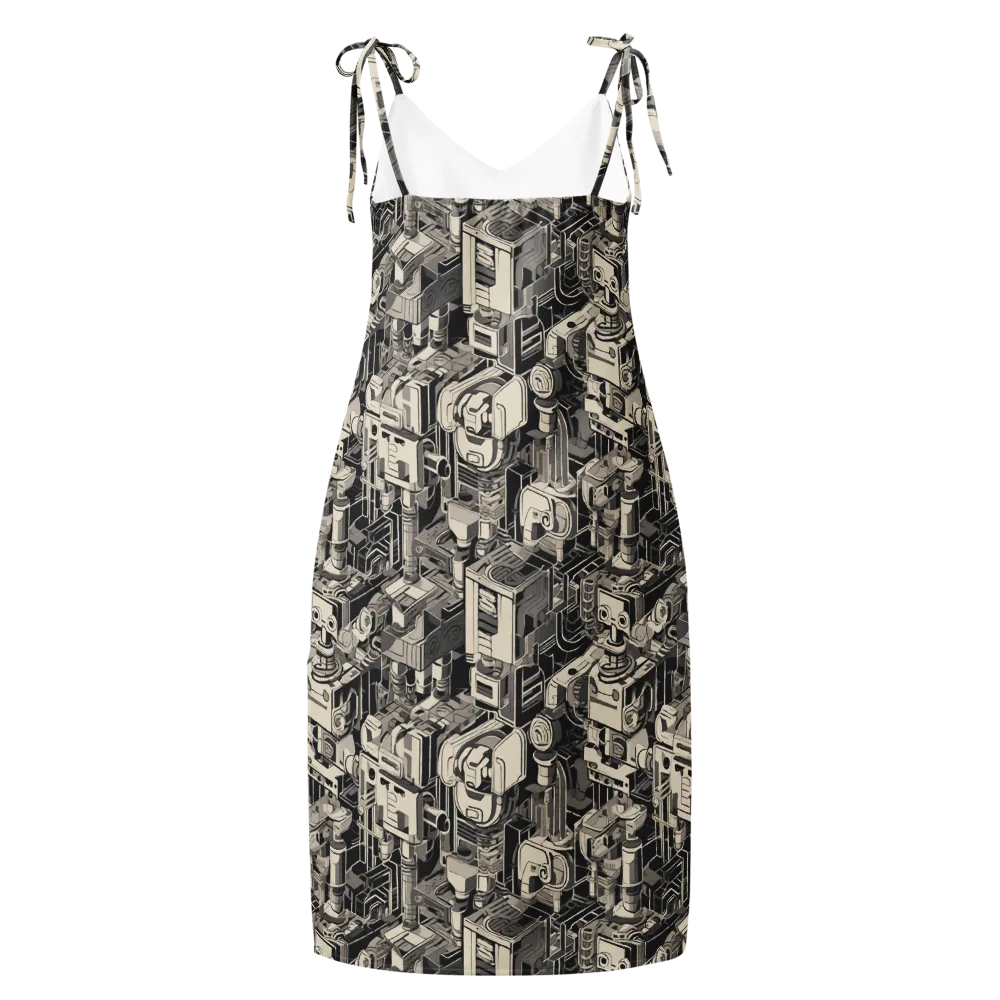 Chrome Automata on Slip Dress — Back