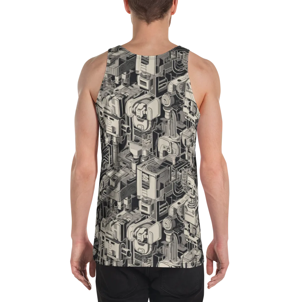 Chrome Automata on Men's Tank Top — Back