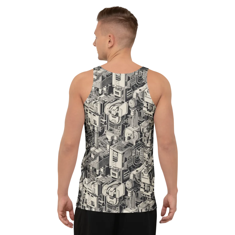 Chrome Automata on Men's Tank Top — Back