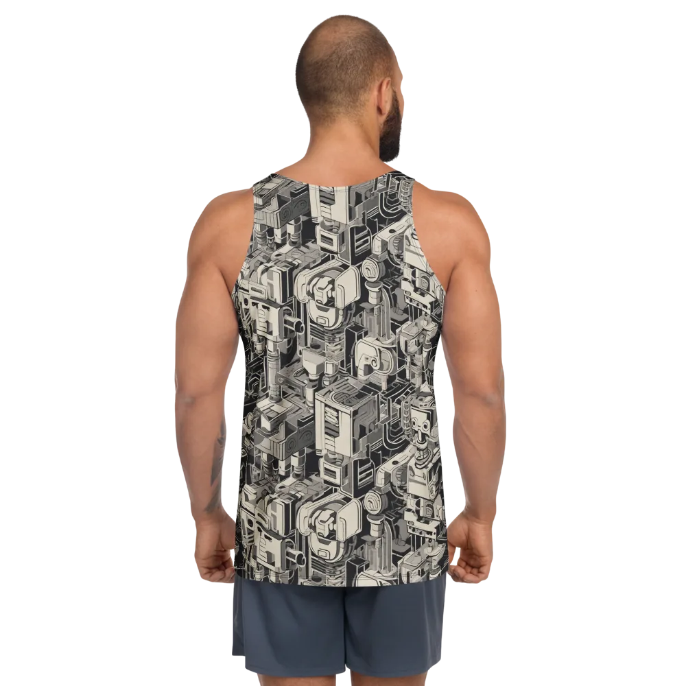 Chrome Automata on Men's Tank Top — Back