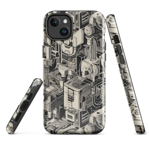 Chrome Automata on a MagSafe Tough Case for iPhone®