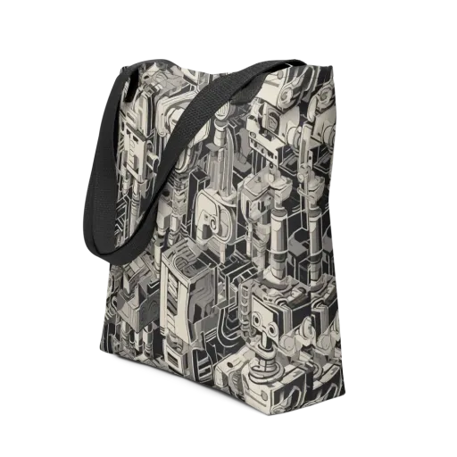 Chrome Automata on a Tote Bag