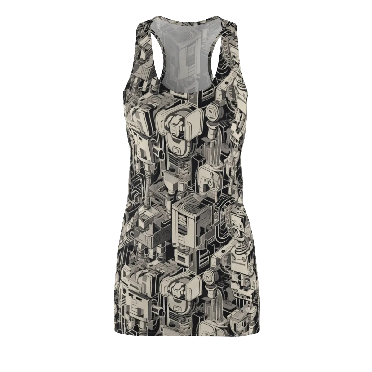 Chrome Automata on Racerback Dress — Front