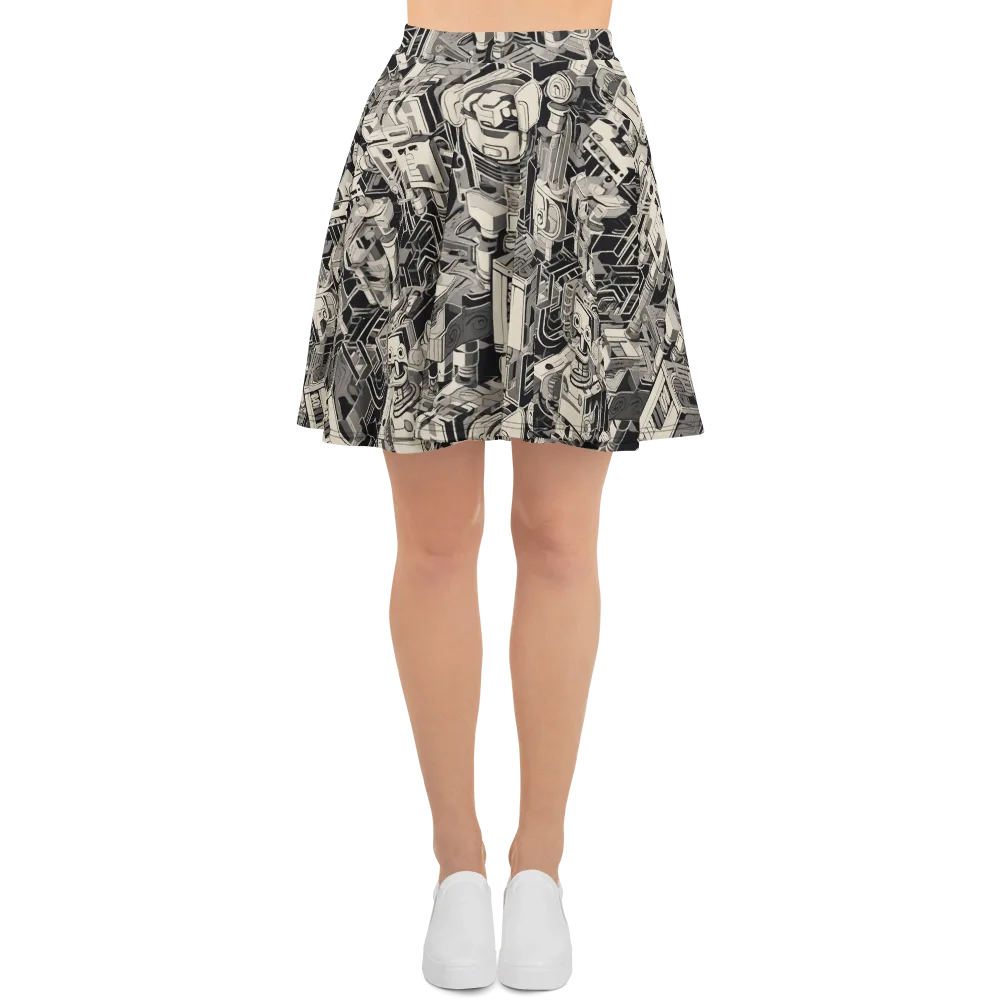 Chrome Automata on Skater Skirt — Front
