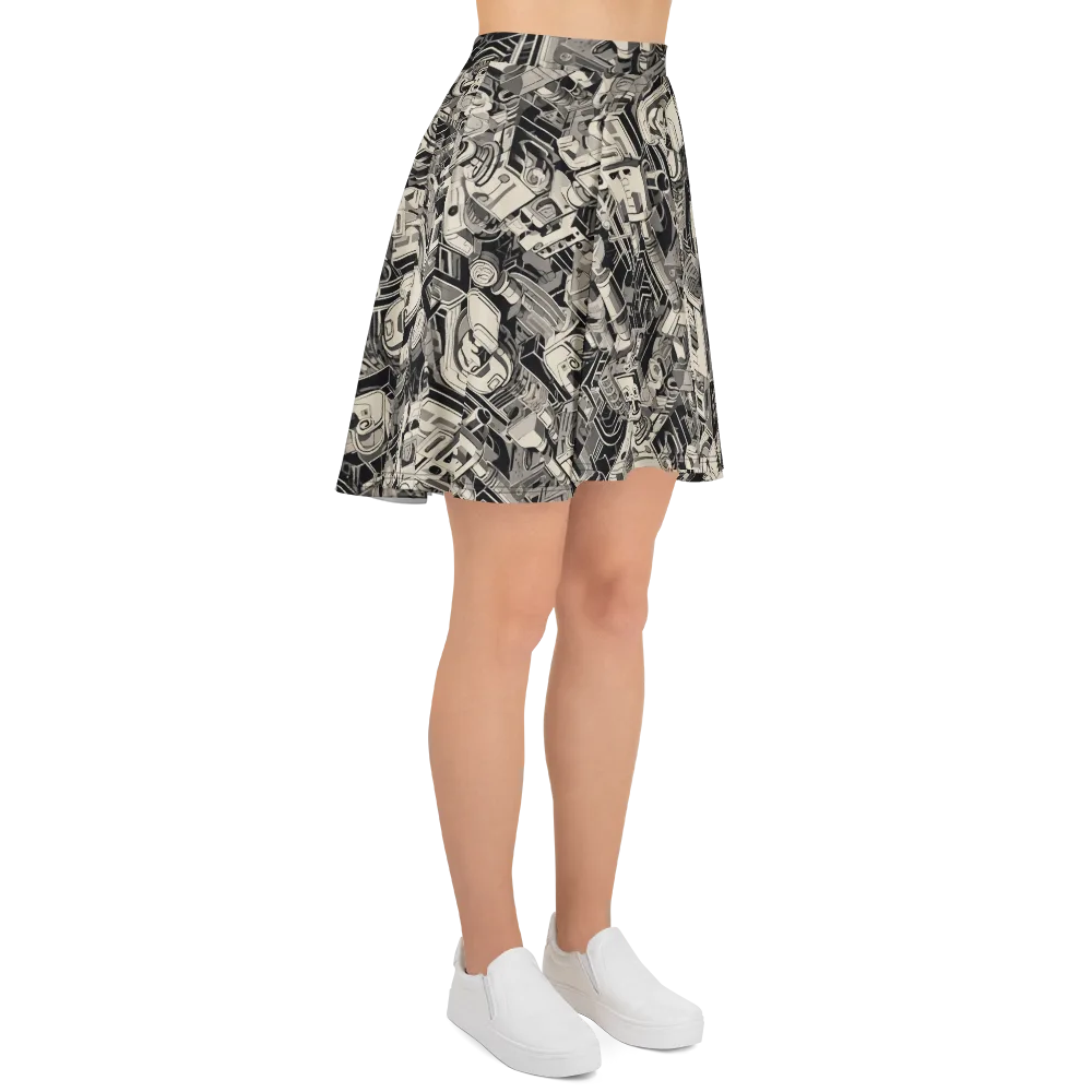 Chrome Automata on Skater Skirt — Right