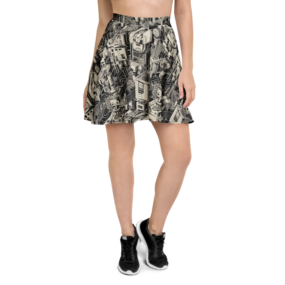 Chrome Automata on Skater Skirt — Front