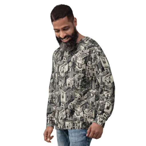 Chrome Automata on a Sweatshirt