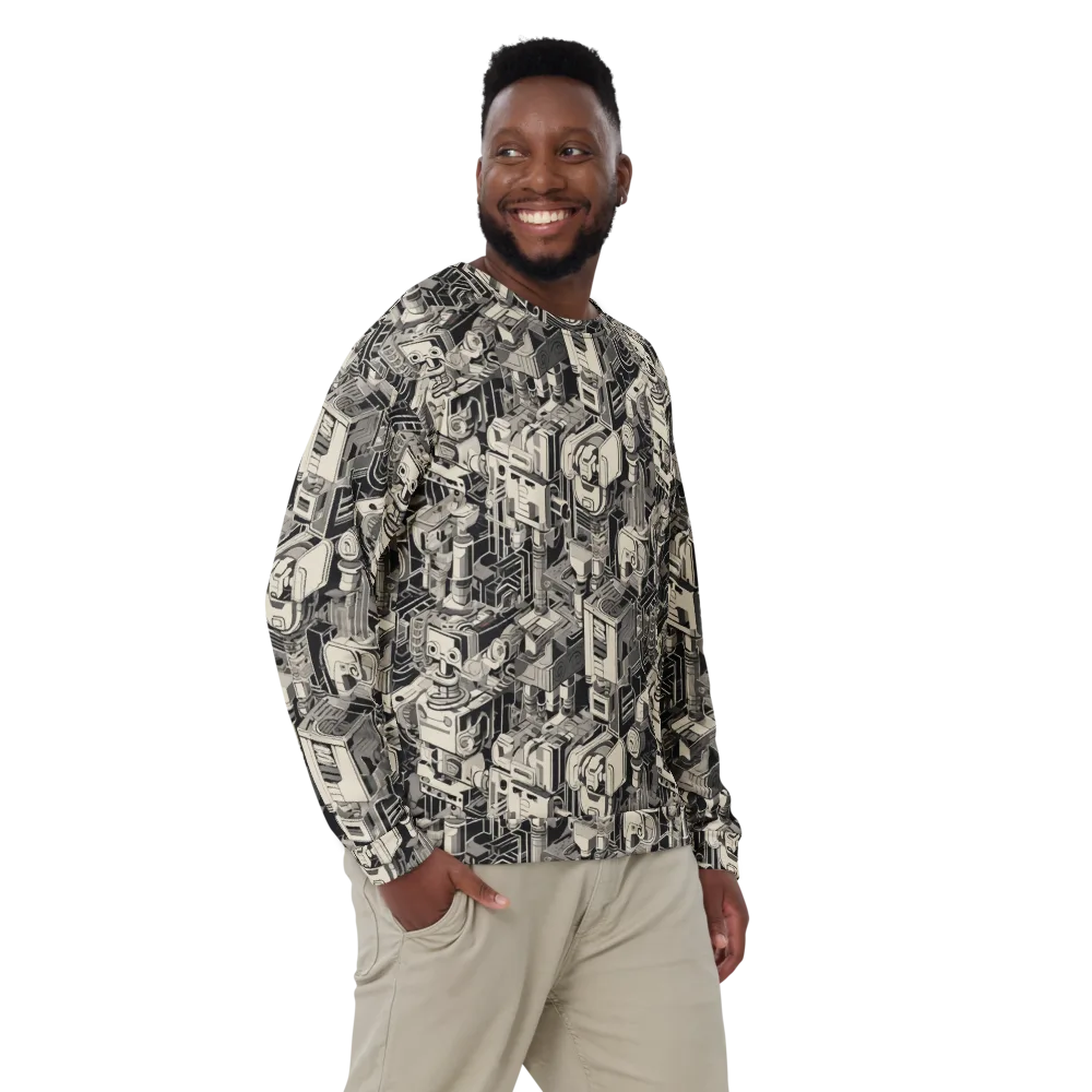Chrome Automata on Sweatshirt — Front