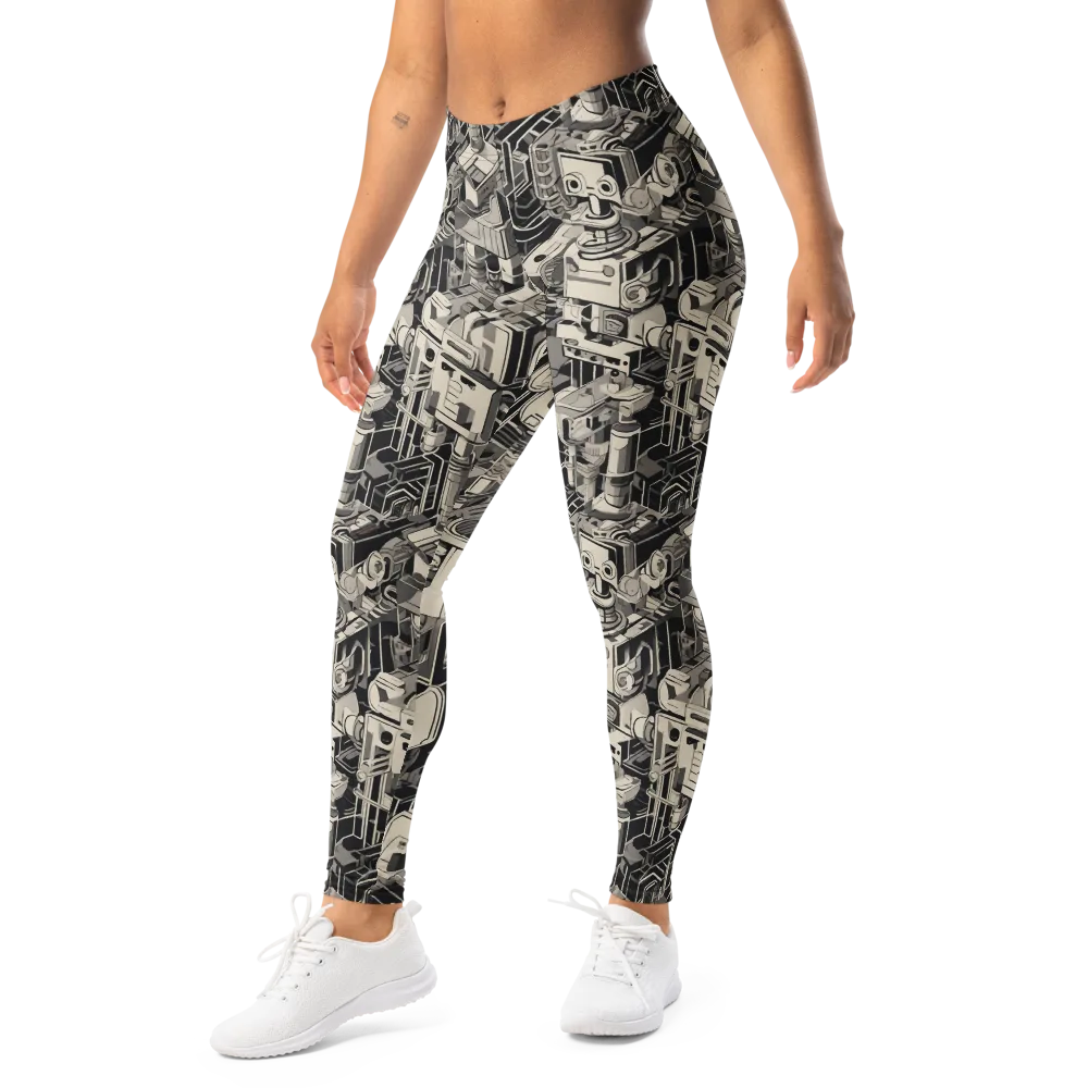 Chrome Automata on Leggings — Left Front