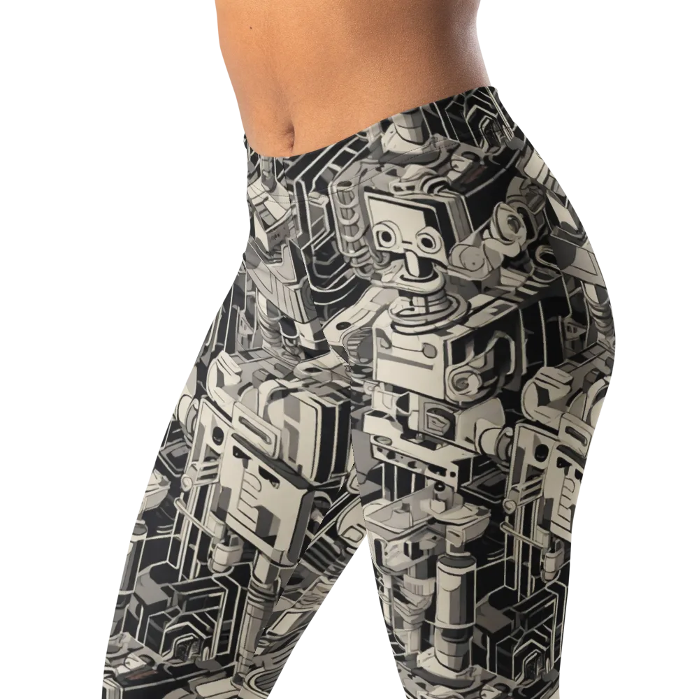 Chrome Automata on Leggings — Left Front