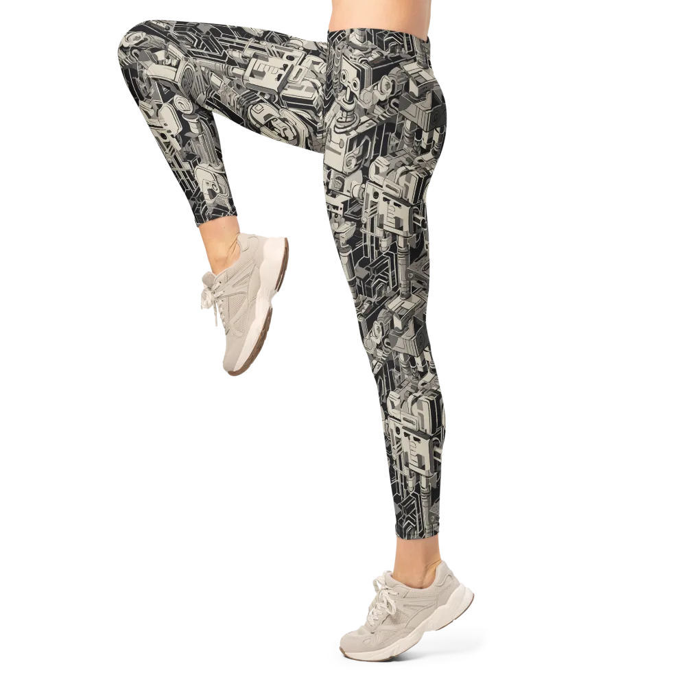 Chrome Automata on Leggings — Left