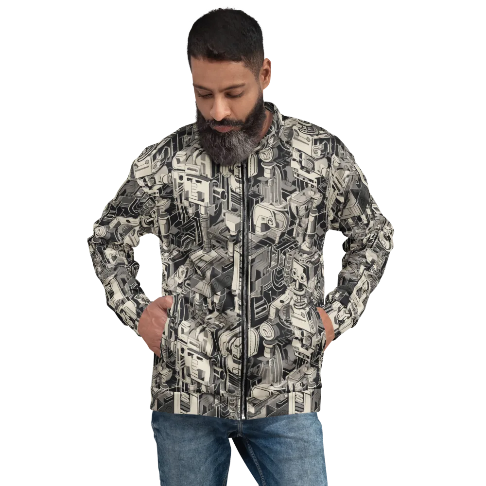 Chrome Automata on Bomber Jacket — Front