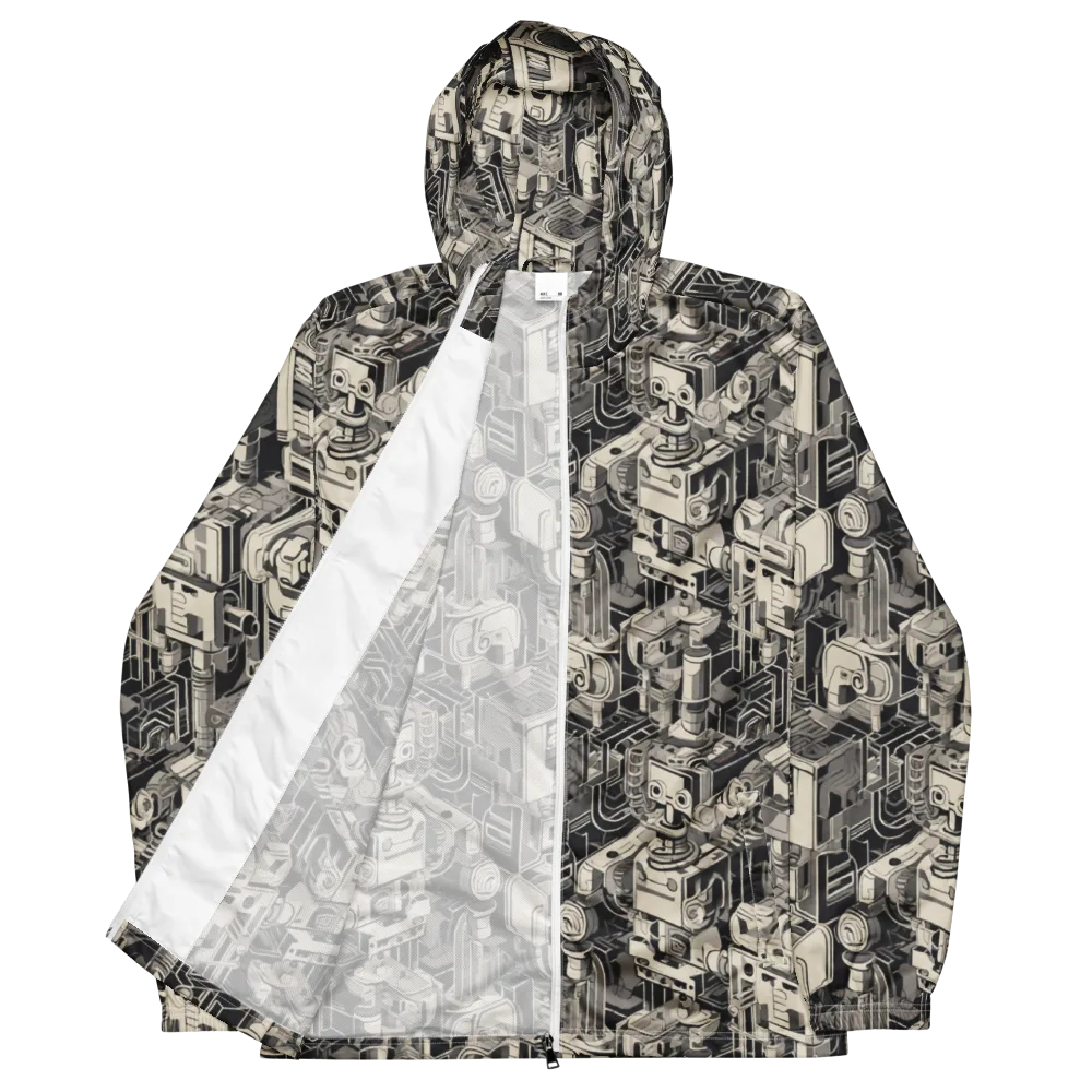 Chrome Automata on Men's Windbreaker — Front