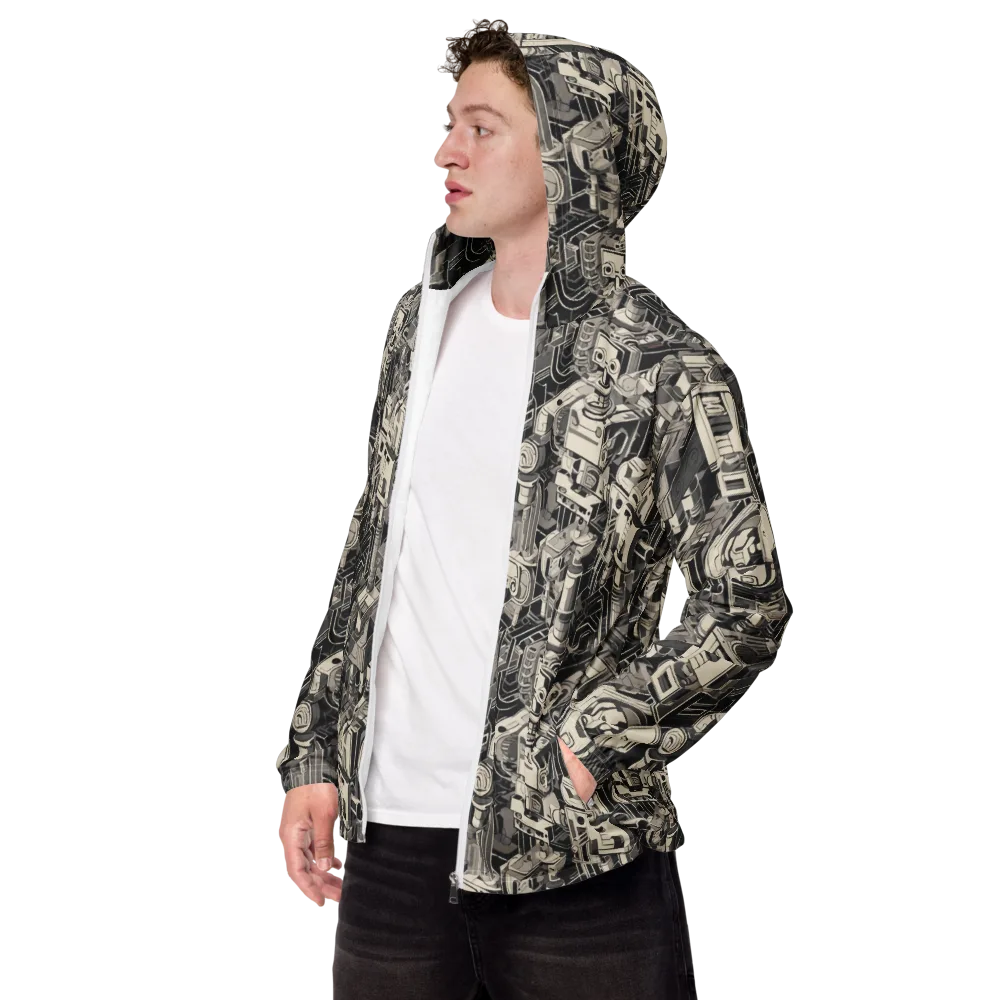 Chrome Automata on Men's Windbreaker — Left Front
