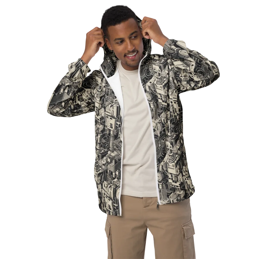 Chrome Automata on Men's Windbreaker — Front
