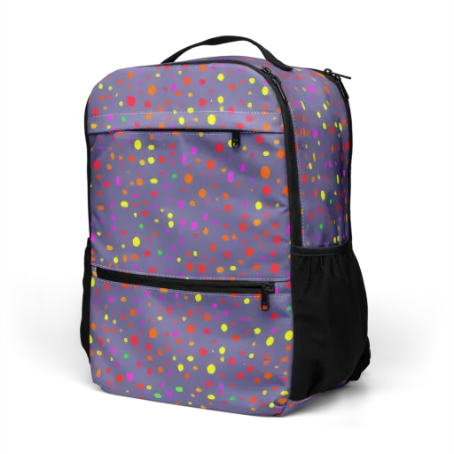 Chromatic Confetti on a Utility Backpack