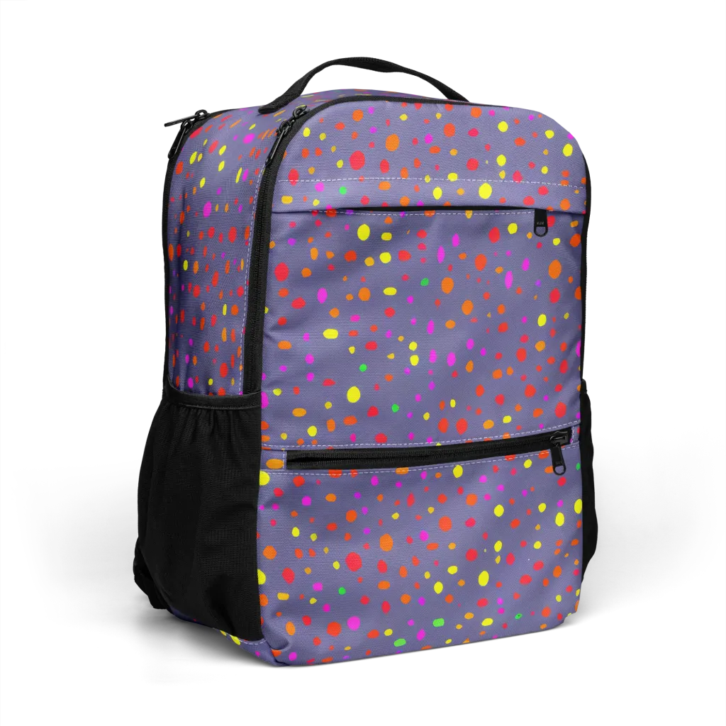 Chromatic Confetti on Utility Backpack — Right Front