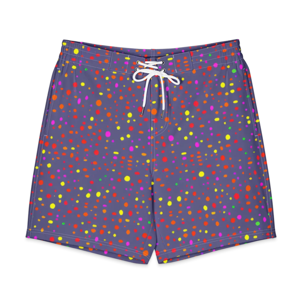 Chromatic Confetti on Men's Board Shorts — Front