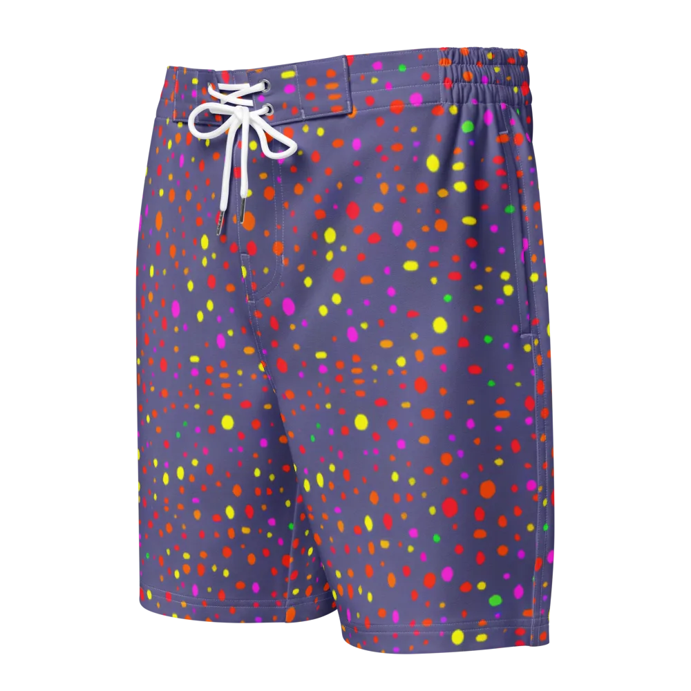 Chromatic Confetti on Men's Board Shorts — Front
