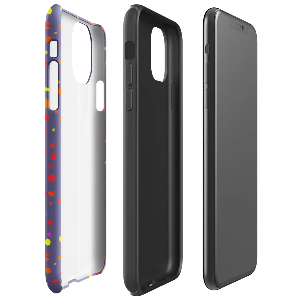 Chromatic Confetti on Tough Case for iPhone® — Right