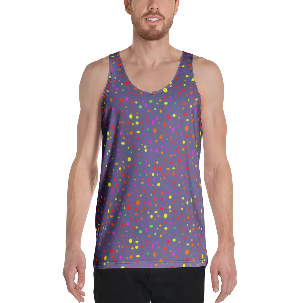 Chromatic Confetti on Men's Tank Top — Front