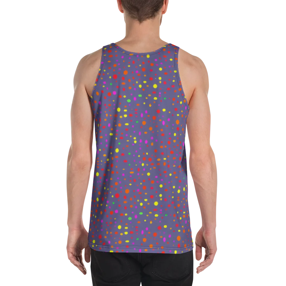 Chromatic Confetti on Men's Tank Top — Back
