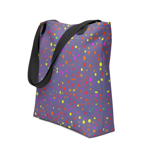 Chromatic Confetti on a Tote Bag