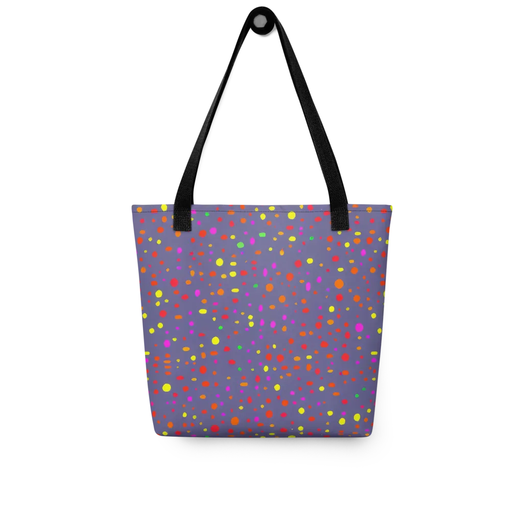 Chromatic Confetti on Tote Bag — Front