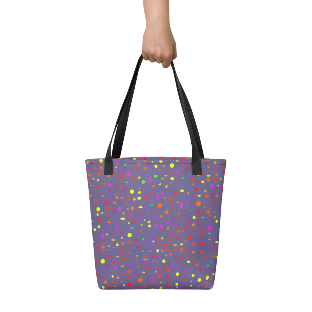 Chromatic Confetti on Tote Bag — Front