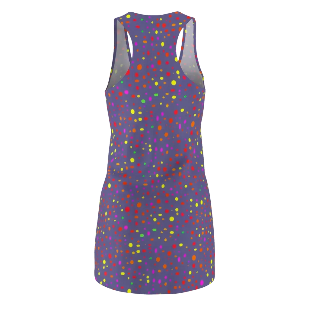Chromatic Confetti on Racerback Dress — Back