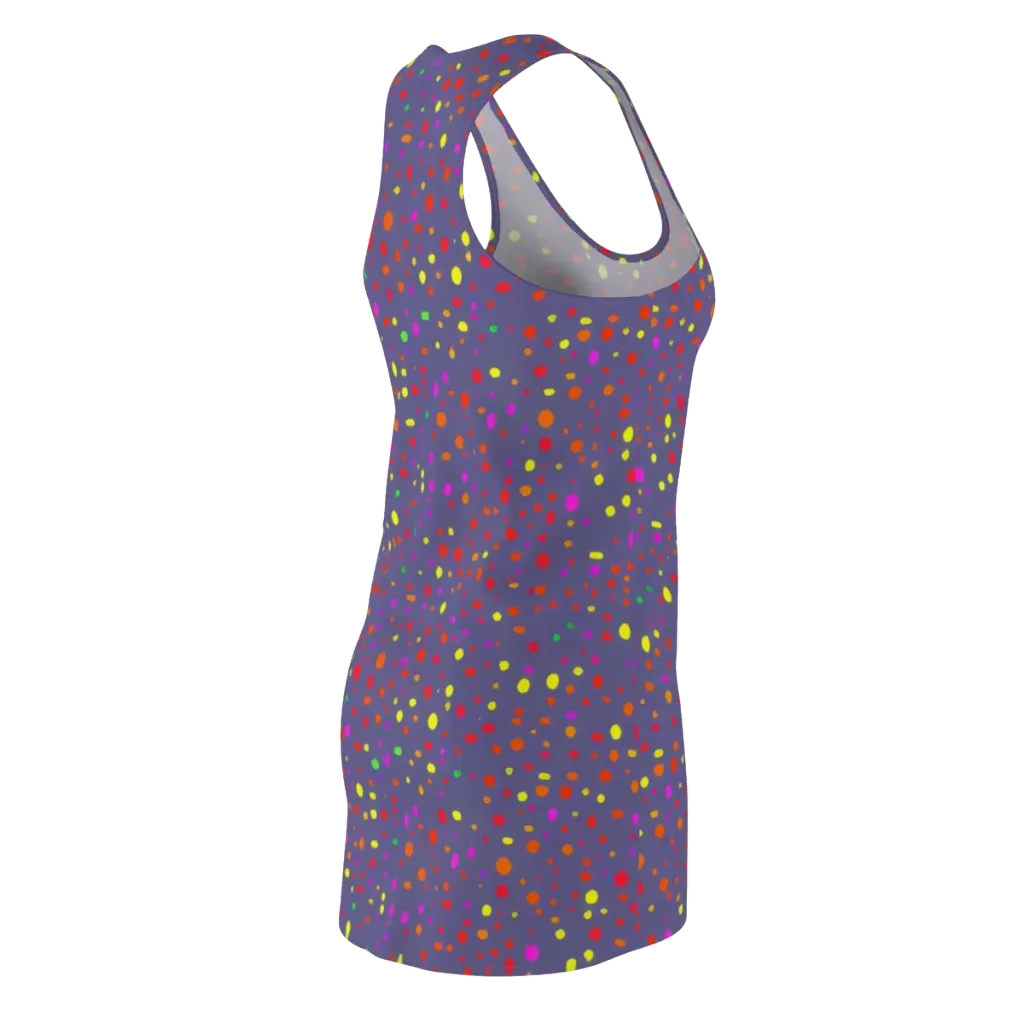 Chromatic Confetti on Racerback Dress — Back Side