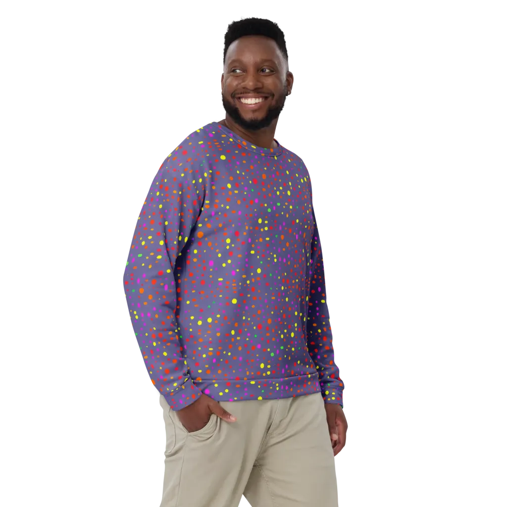 Chromatic Confetti on Sweatshirt — Front