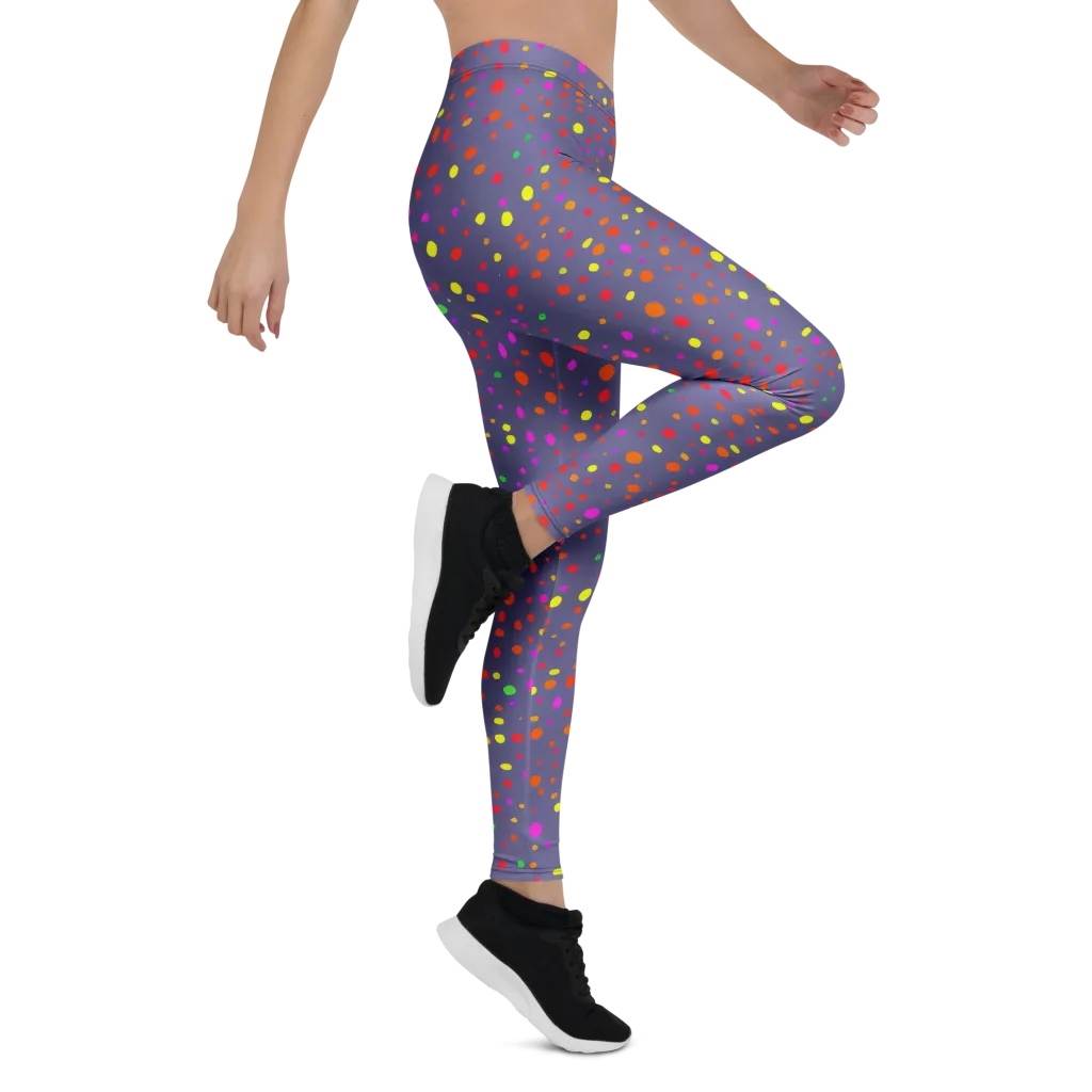 Chromatic Confetti on Leggings — Right
