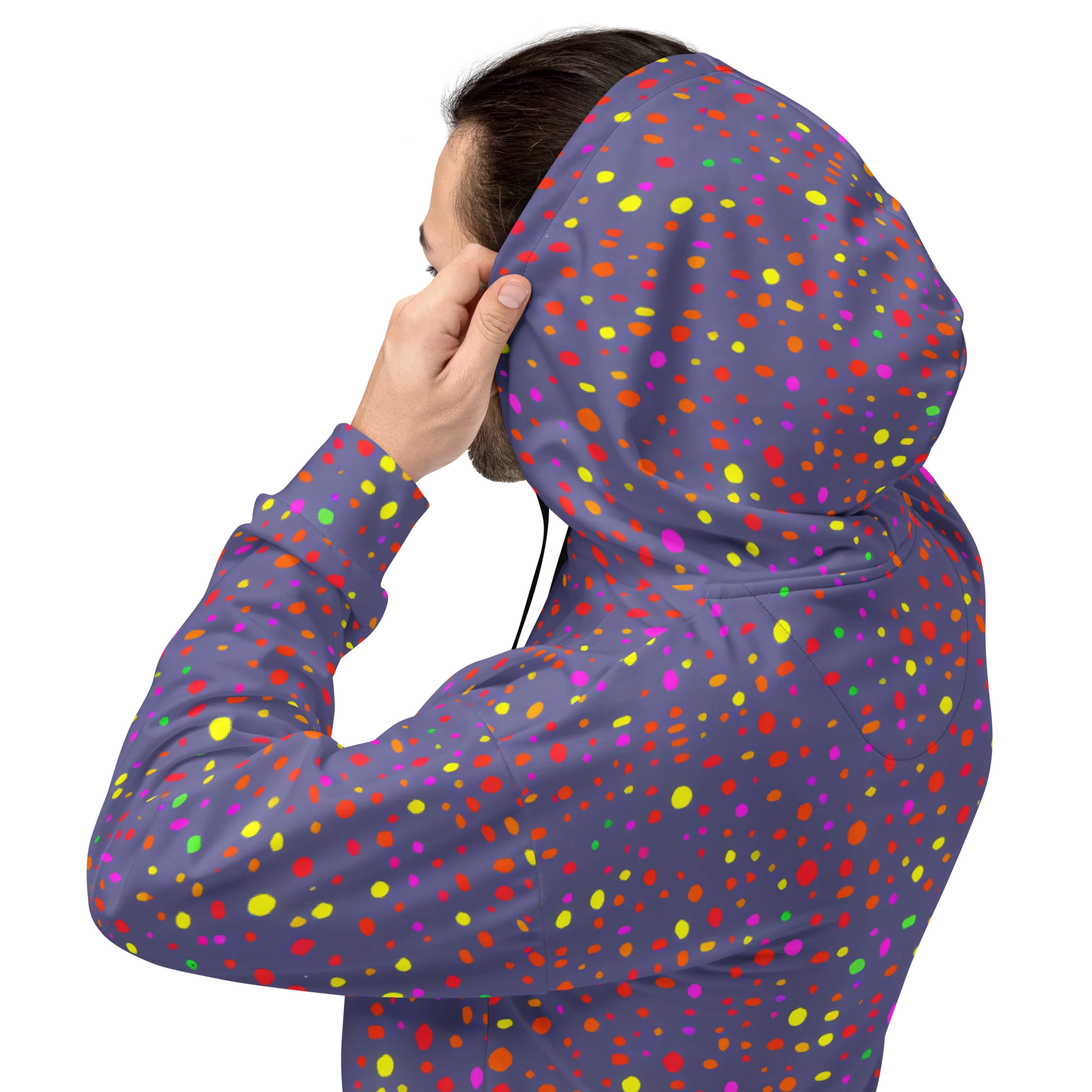 Chromatic Confetti on Hoodie — Back